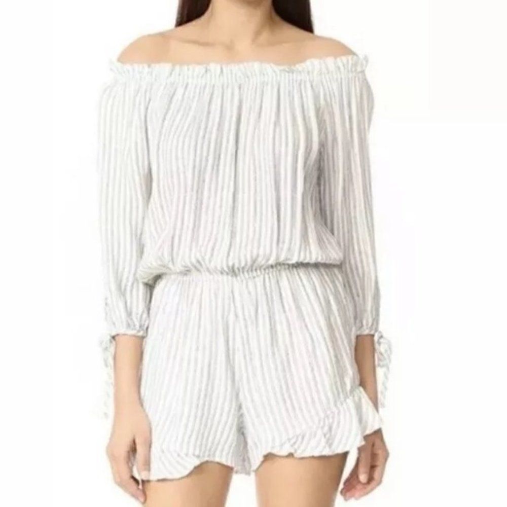 Anthro Maven West Charli Off Shoulder Romper XS